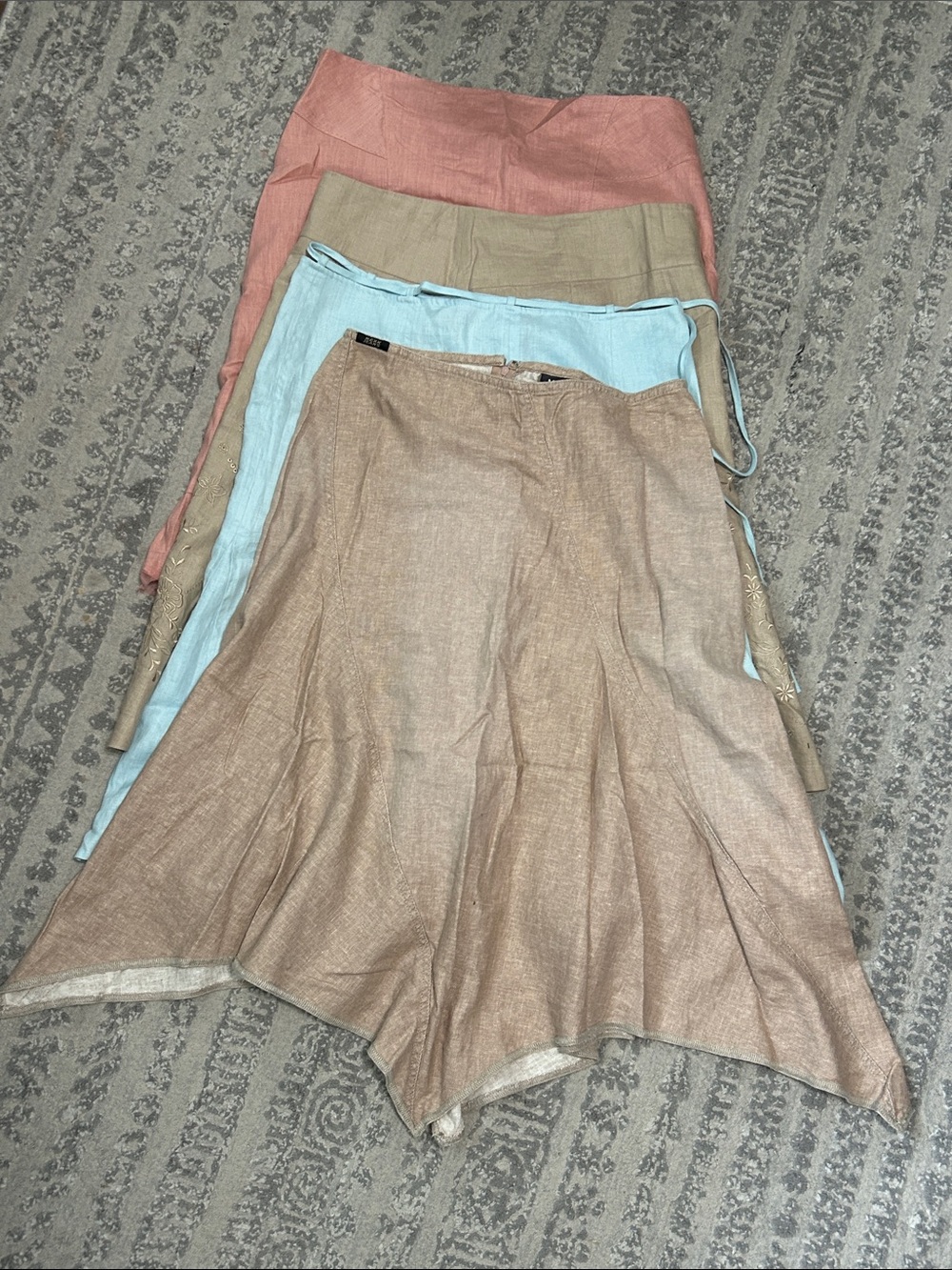 🌿 Jacob & Mexx Linen Skirt Bundle | Sizes 7/8 | 4 Skirts | Summer Collection